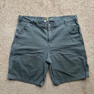 Carhartt Shorts Men's 42x10 High Rise Green Relaxed Fit 102514-039 Pockets